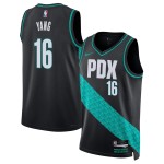 Maillot NBA Portland Trail Blazers Yang Hansen Nike 2025-26 City Edition Noir Swingman - Homme